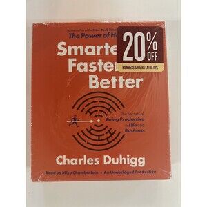 Charles Duhigg Smarter Faster Better 9 CD Unabridged Audiobook Productivity New